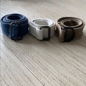 3 Men’s Canvas Belts